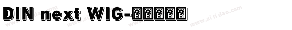 DIN next WIG字体转换
